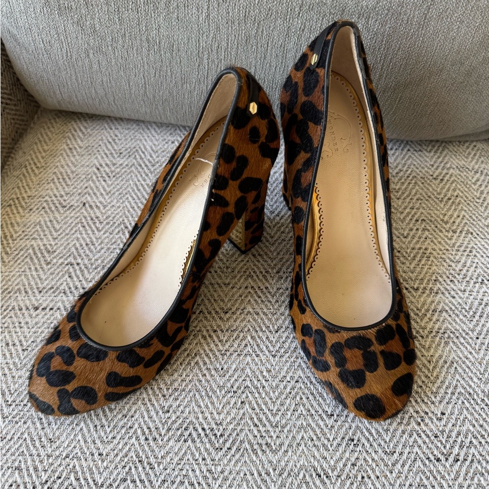 C. Wonder Leopard Block Heels